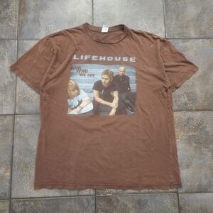 Vintage Y2K Lifehouse Men's XL 2007 Who We Are Concert Tour Band T Shirt